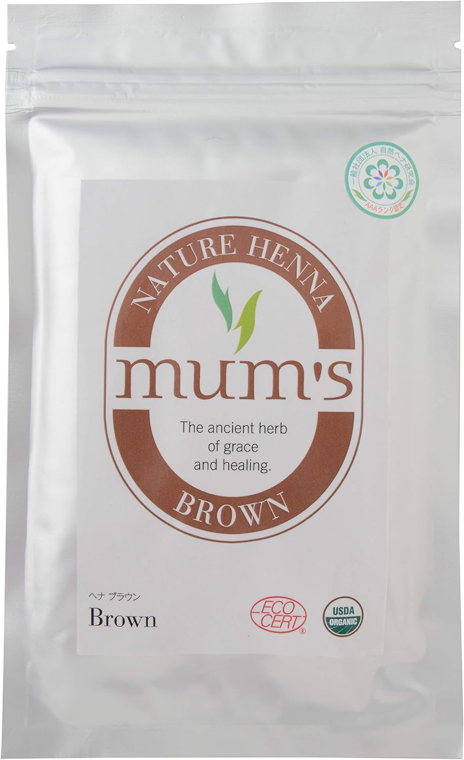 マムズヘナ ブラウン パッケージ画像