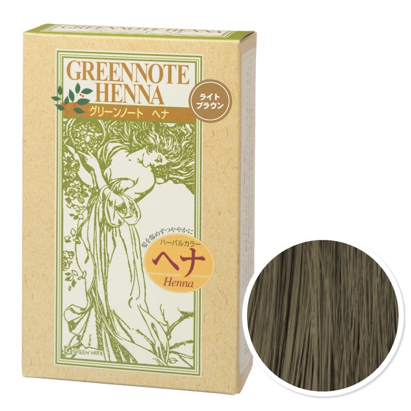 グリーンノートさん グリーンノートヘナ ライトブラウン パッケージ画像