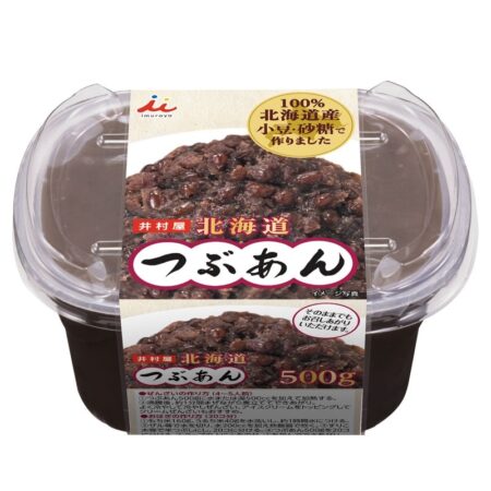 井村屋㈱製の北海道つぶあん500gの商品画像（井村屋ウェブショップより）